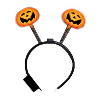 LED Pumpkin Head Boppers Headband All Products 3