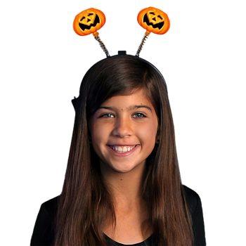 LED Pumpkin Head Boppers Headband Halloween Light Up Headbands