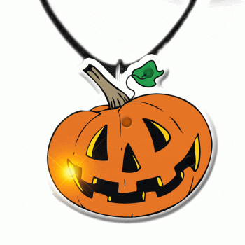 Pumpkin Necklace Flashing Body Light Necklace All Body Lights and Blinkees