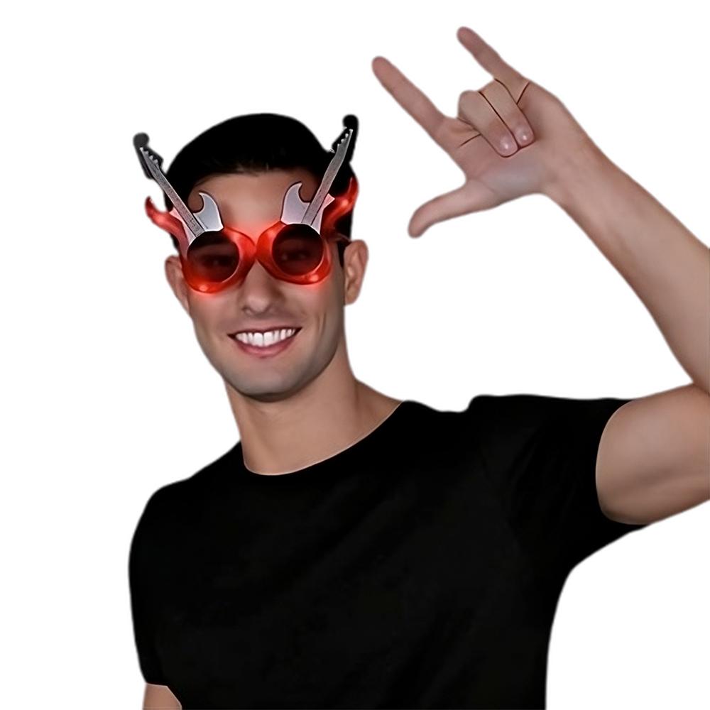 Guitar LED Sunglasses Red All Products 6