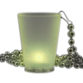 Multi Color LED Beaded Shot Glass Necklaces Oktoberfest Light Up and Non Light Up Necklace