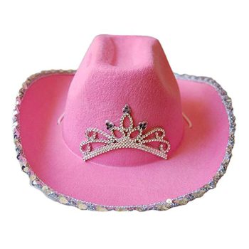 LED Pink Western Hat Pink