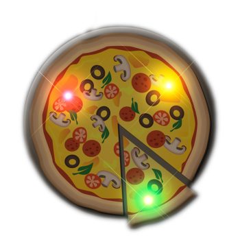 Pizza Flashing Body Light Lapel Pin Party Favors All Body Lights and Blinkees