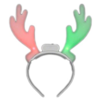 Color Changing Christmas Holiday Reindeer Antlers Light Up Headband Christmas Headwear and Antlers