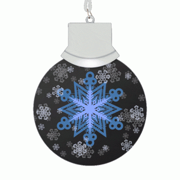 LED Let It Snow Animated Snowflake Necklace Lighted Christmas Necklaces