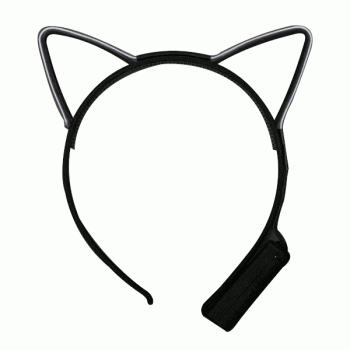 Electro Luminescent Cat Animal Ears Headband Blue All Products