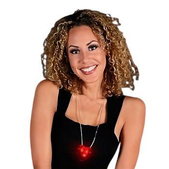 LED Flashing Red Heart Necklace All Products 3