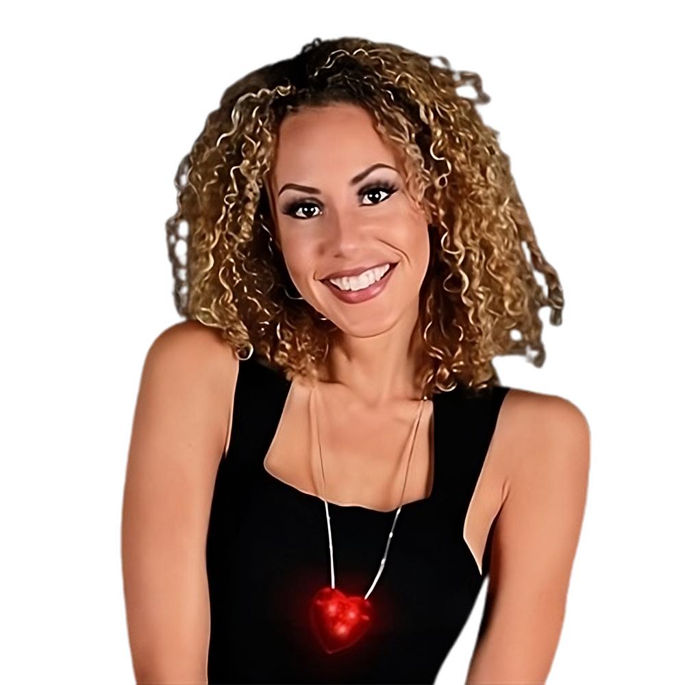 LED Flashing Red Heart Necklace All Products 7