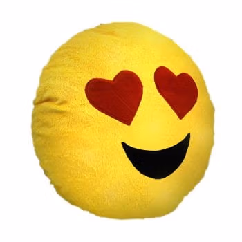 Light Up Emoji Heart Eyes Decorative Pillow All Products 3