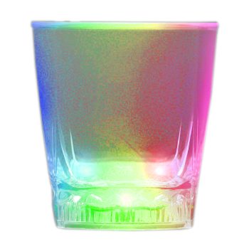 LED Color Changing Rounded Cube Rocks Whiskey Cola Glass All Products