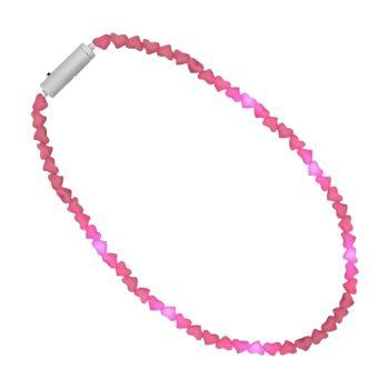 LED Pink Hearts Love Bead Necklace All Products 3