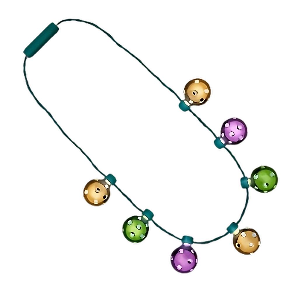 Mardi Gras LED Shine Through Party Disco Balls Necklace All Products 3