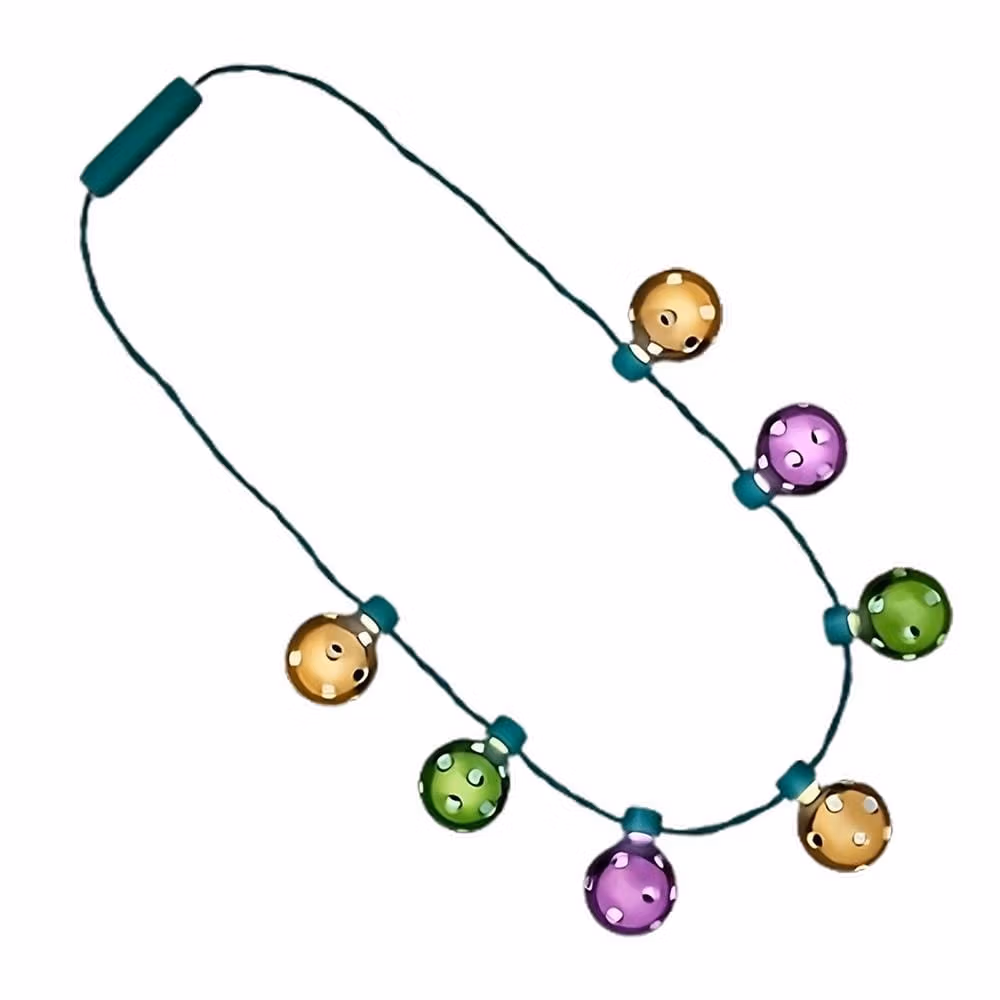 Mardi Gras LED Shine Through Party Disco Balls Necklace All Products 4