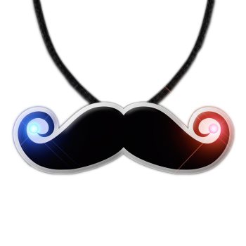 Mustache Necklace Flashing Body Light Necklace All Body Lights and Blinkees 3