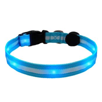 LED Blue Flashing Striped Dog Collar All Products