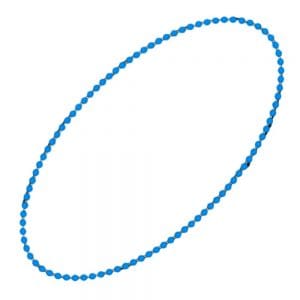 Smooth Round Opaque Bead Mardi Gras Necklace Blue Pack of 12