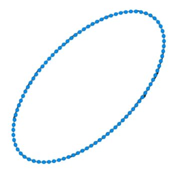 Smooth Round Opaque Bead Mardi Gras Necklace Blue Pack of 12 All Products