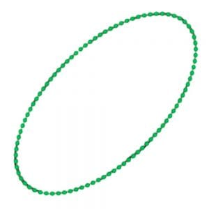 Smooth Round Opaque Bead Mardi Gras Necklace Green Pack of 12