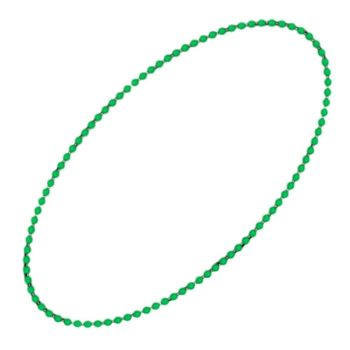 Smooth Round Opaque Bead Mardi Gras Necklace Green Pack of 12 Beads