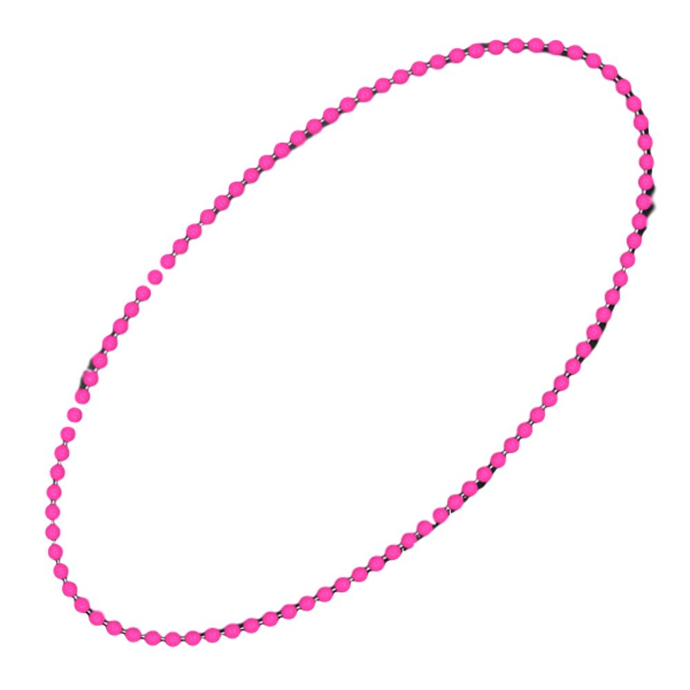 Smooth Round Opaque Bead Mardi Gras Necklace Pink Pack of 12 All Products 3