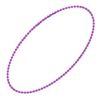 Smooth Round Opaque Bead Mardi Gras Necklace Purple Pack of 12 Beads