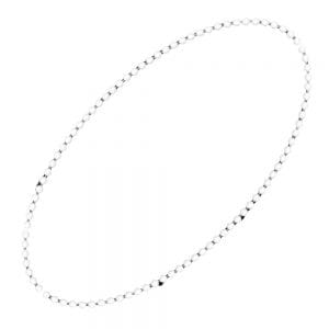 Smooth Round Opaque Bead Mardi Gras Necklace White Pack of 12 All Products