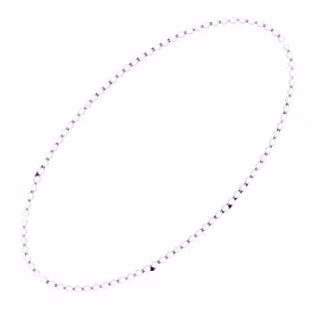 Smooth Round Opaque Bead Mardi Gras Necklace White Pack of 12 All Products