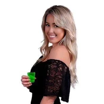 Glow In The Dark Shot Glass Green Glow-in-the-Dark
