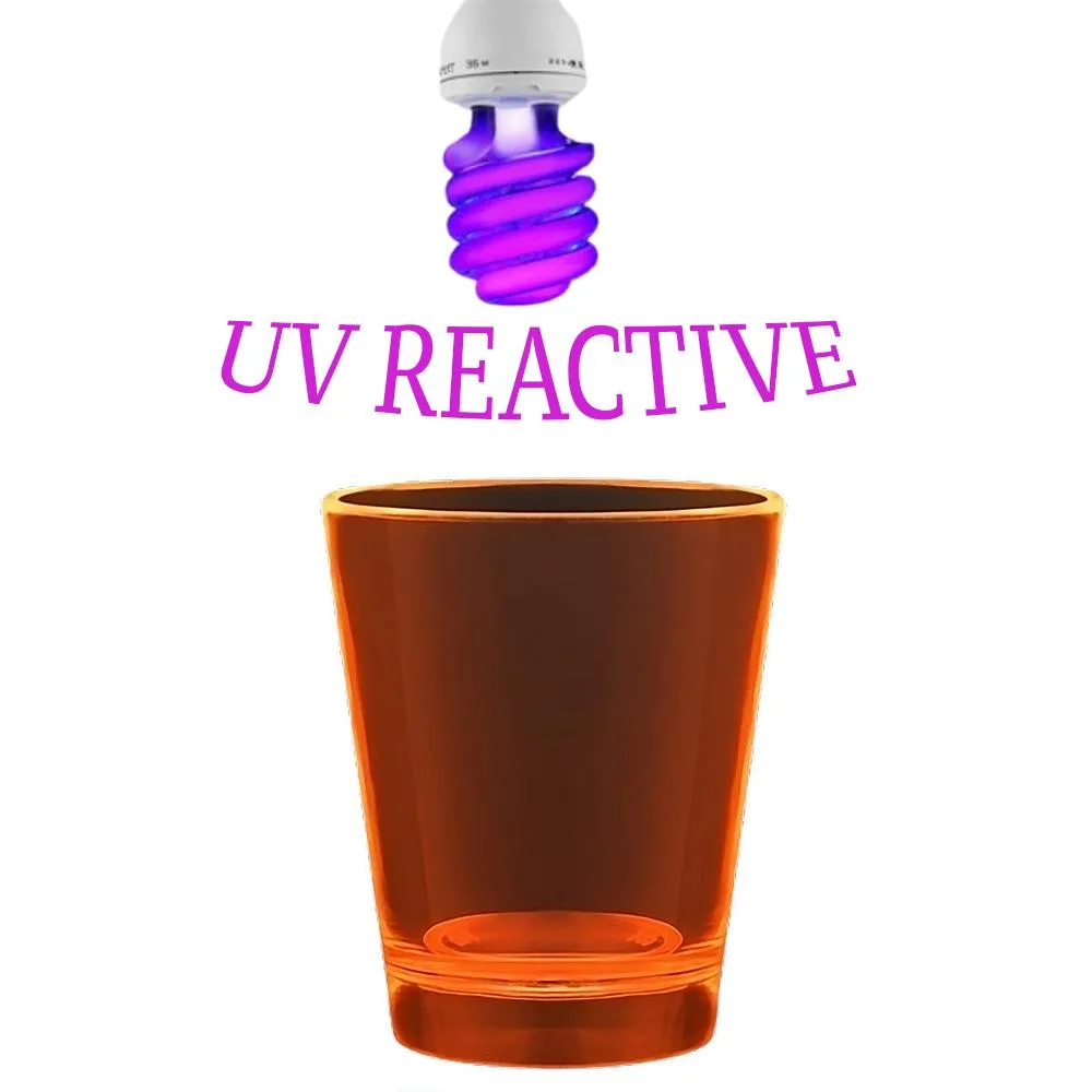 Glow In The Dark Shot Glass Orange All Products 6