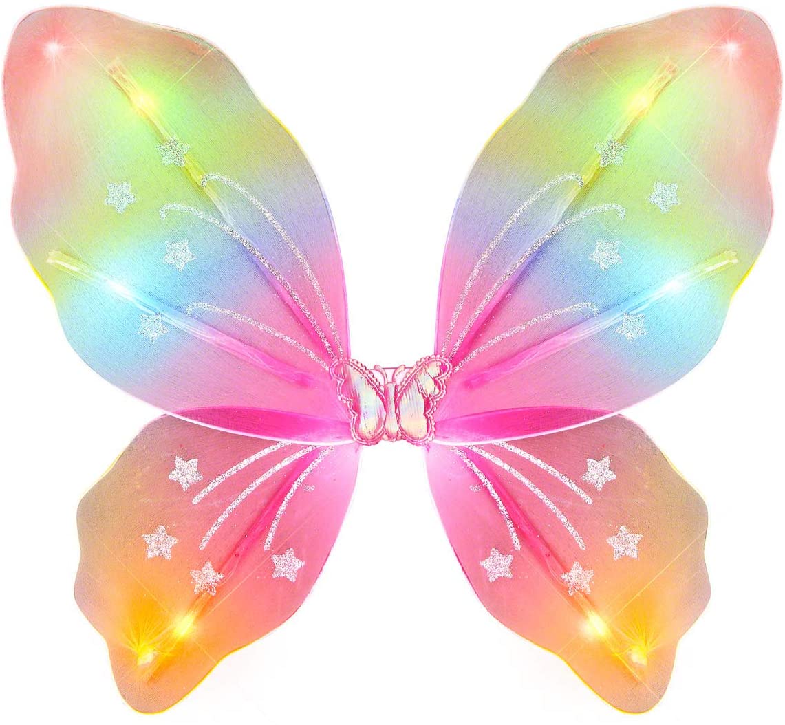 Light Up Rainbow Fairy Butterfly Wings All Products 5