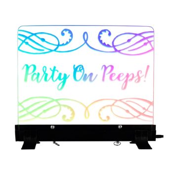 LED Personalized Sign Write On Color Changing Light Doodle Board Rainbow Multicolor