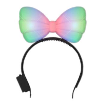 Light Up Hard Shell Bow Headband Multicolor All Products