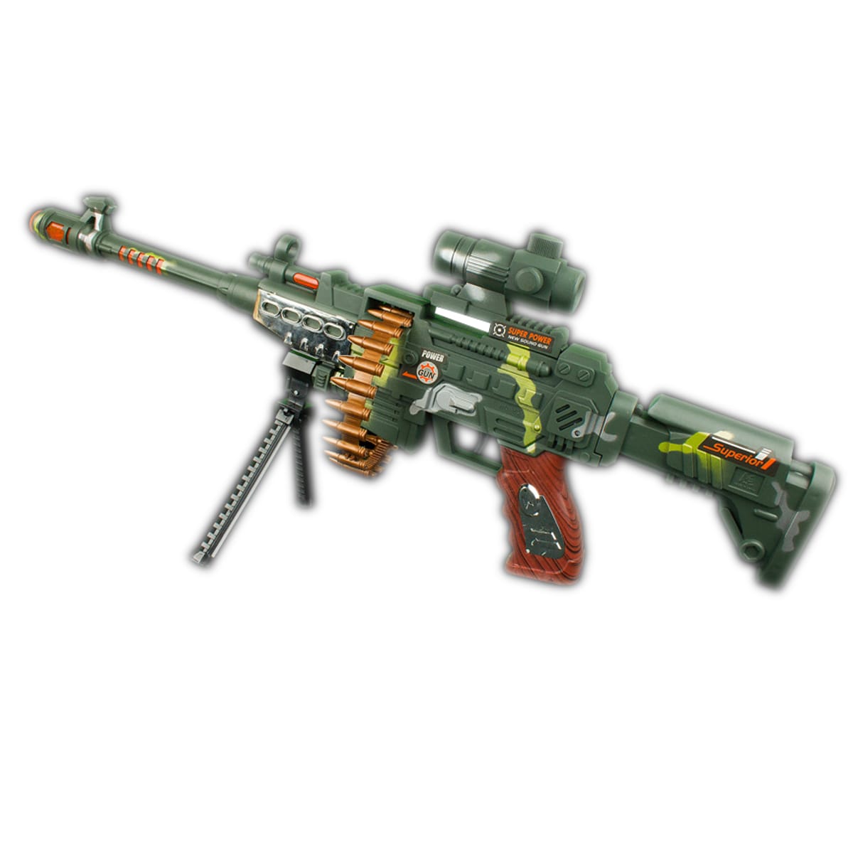 thumbnail image 2 of Kombat UK Kids MP7 Camo Sniper Rifle Toy Gun With Lights, Sounds & Vibration – Army Soldier Toy For Boys 2 of 6