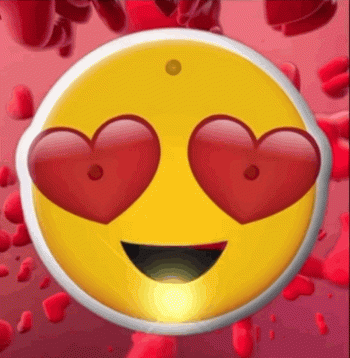 Heart Eyes Emoji Flashing Body Light Lapel Pins All Body Lights and Blinkees