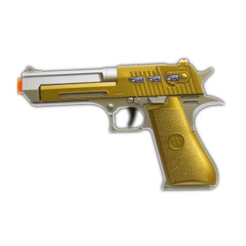 LED Red Pistol Gold Plated Toy Gun All Products