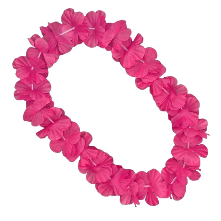 Hawaiian Flower Lei Necklace Pink All Products 3
