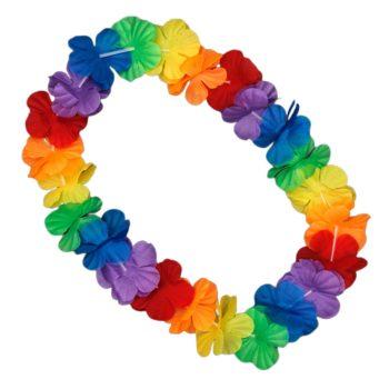 Hawaiian Flower Lei Necklace Rainbow All Products