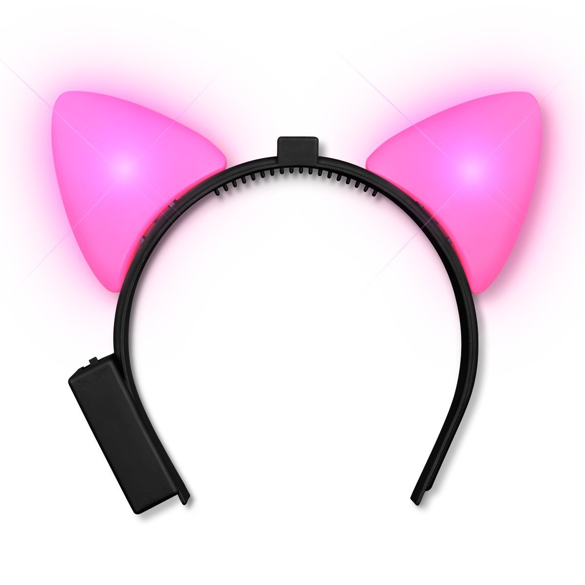 LED Animal Ears Steady Pink Light Headband All Products