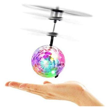 Flying Ball Drone Helicopter Crystal Ball LED Aircraft with Limit Sensor Colors