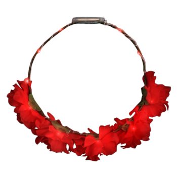 Red Kiss Fairy Flower LED Headband 4th of July