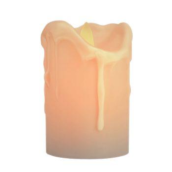 LED Dripping Wax Moving Flame Flickering Pillar Candle 4 Inch All Products
