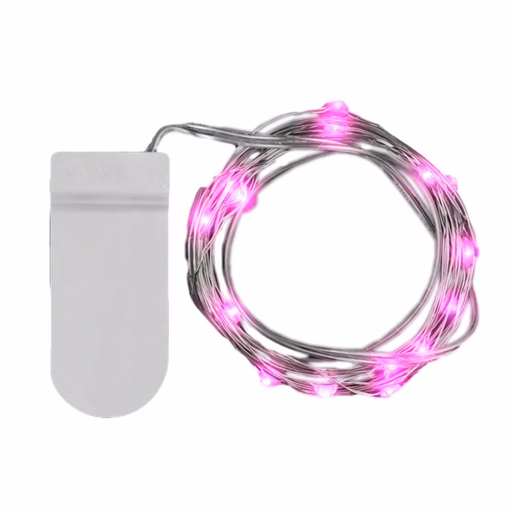 LED 80 Inch Wire String Lights Pink All Products 3