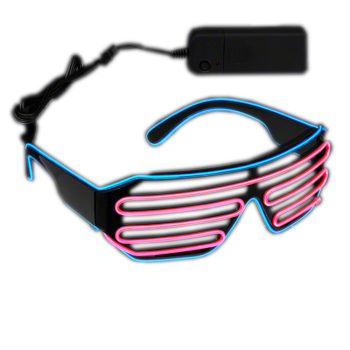Electro Luminescent Pink and Blue Shutter Shades All Products