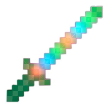 LED Pixelated Green Warrior Sword All Products