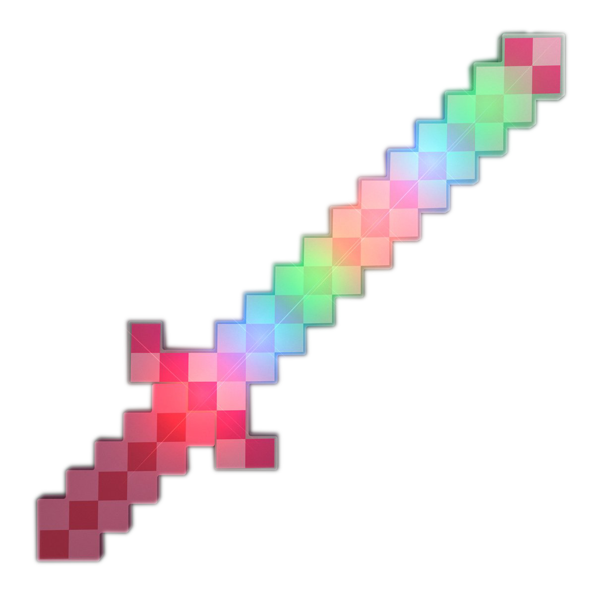 LED Pixelated Pink Warrior Sword All Products 3