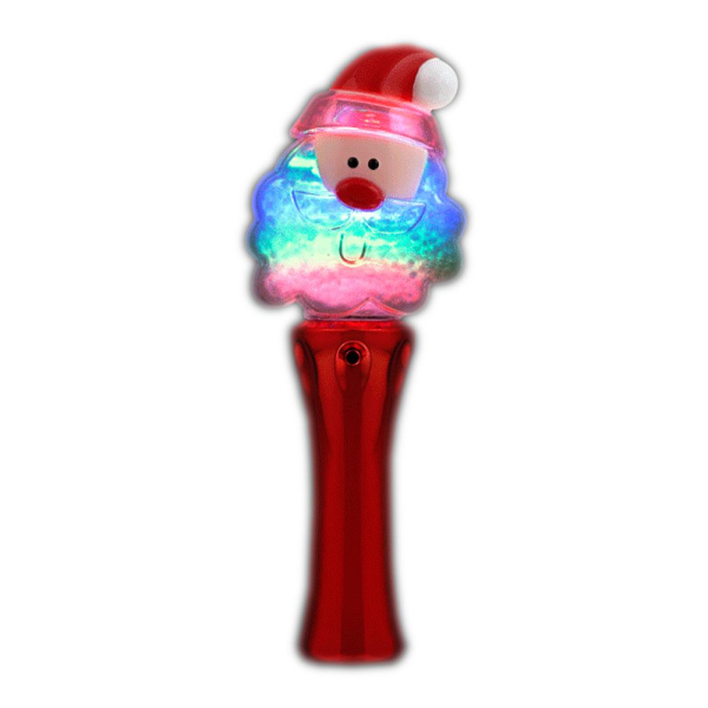 Santa Clause Wand with Snowball Spinning Lights Christmas Light Up Wand All Products 5