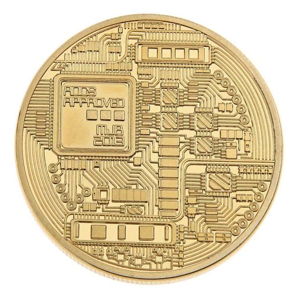 Gold Plated Collectible Bitcoin Coin Physical Art Collection Gift All Products 5