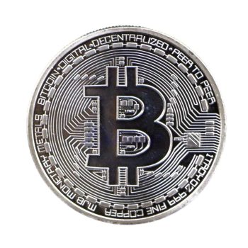 Silver Plated Collectible Bitcoin Coin Physical Art Collection Gift All Products