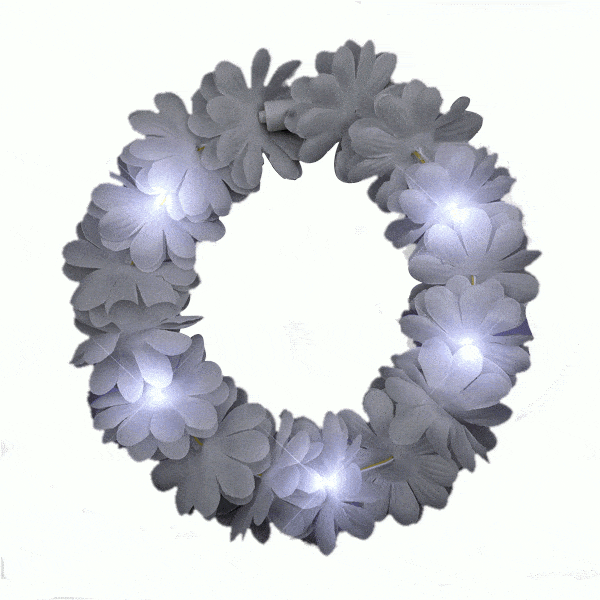 Light Up Flashing Wedding White Flower Princess Angel Halo Crown Headband All Products 4