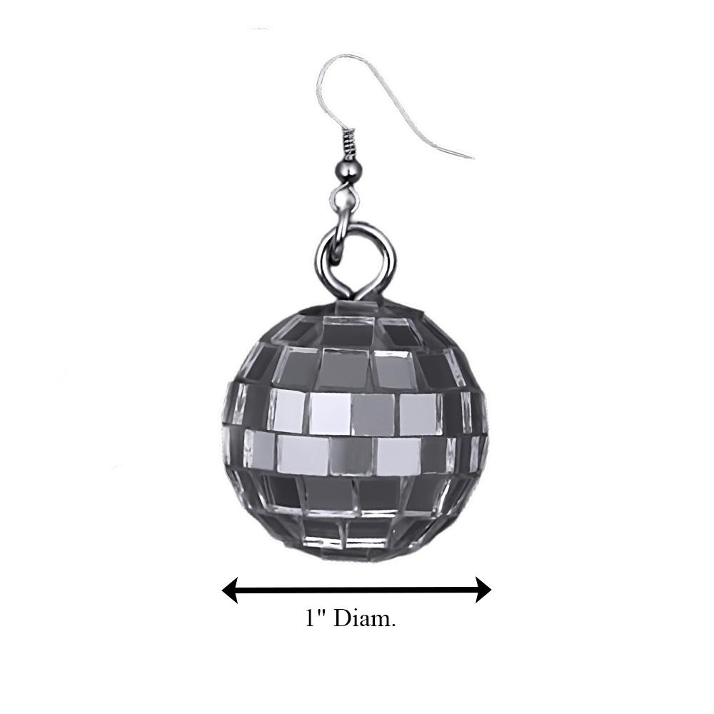 Groovy Disco Mirror Ball Earrings All Products 4